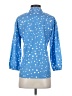 Unbranded Polka Dots Blue 3/4 Sleeve Blouse Size S - photo 2