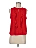 Ann Taylor 100% Polyester Red Sleeveless Blouse Size M (petite) - photo 1