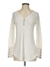 Chaser Ivory Long Sleeve Henley Size S - photo 1