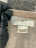 Ann Taylor LOFT Outlet 100% Cotton Color Block Tan Pullover Sweater Size XL - photo 7