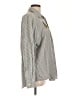 Las Olas Chevron-herringbone Gray Long Sleeve Button-Down Shirt Size L - photo 4
