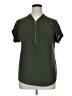 Select 100% Polyester Green Short Sleeve Blouse Size 14 - photo 1