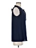 MICHAEL Michael Kors Blue Sleeveless Blouse Size M - photo 4