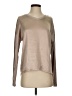 Charlie Metallic Tan Long Sleeve Top Size S - photo 1