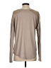 Charlie Metallic Tan Long Sleeve Top Size S - photo 2