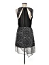 BCBGeneration Paisley Gray Cocktail Dress Size M - photo 2