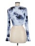 Shein Blue Long Sleeve Blouse Size M - photo 2