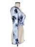 Shein Blue Long Sleeve Blouse Size M - photo 4