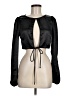 Blue Blush 100% Polyester Black Long Sleeve Blouse Size M - photo 1