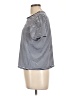 Ella Moss Stripes Gray Short Sleeve T-Shirt Size L - photo 5