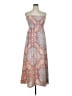 Chetta B 100% Polyester Paisley Orange Casual Dress Size 10 - photo 1