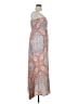 Chetta B 100% Polyester Paisley Orange Casual Dress Size 10 - photo 4