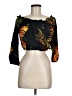 Thread Story 100% Rayon Black 3/4 Sleeve Blouse Size M - photo 1