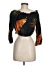 Thread Story 100% Rayon Black 3/4 Sleeve Blouse Size M - photo 2