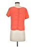 Bar III 100% Silk Orange Short Sleeve Top Size M - photo 2