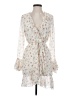 Forever 21 100% Polyester Floral Ivory Casual Dress Size S - photo 1