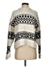 MNG Print Ivory Pullover Sweater Size S - photo 1