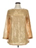 Assorted Brands 100% Polyester Gold 3/4 Sleeve Blouse Size L - photo 1