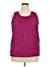 Sag Harbor 100% Polyester Pink Tank Top Size 2X - photo 1