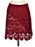 Express 100% Polyester Burgundy Formal Skirt Size 2 - photo 1