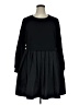 Unbranded Solid Black Casual Dress Size XL - photo 1
