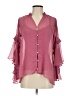 C. Wonder 100% Polyester Pink 3/4 Sleeve Blouse Size XS - photo 1