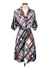 BCBGMAXAZRIA Print Blue Casual Dress Size S - photo 1