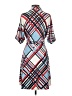 BCBGMAXAZRIA Print Blue Casual Dress Size S - photo 2