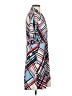 BCBGMAXAZRIA Print Blue Casual Dress Size S - photo 4
