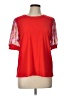 CeCe Red Short Sleeve Top Size L - photo 1