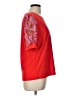 CeCe Red Short Sleeve Top Size L - photo 4