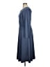 Willow Ridge Solid Blue Casual Dress Size XL (estimated) - photo 5
