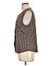 Laundry by Shelli Segal Checkered-gingham Black Sleeveless Blouse Size L - photo 5