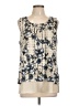 Style&Co Floral Ivory Sleeveless Blouse Size L - photo 1