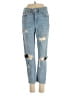 Lovers + Friends Hearts Blue Jeans Size 24 waist - photo 1