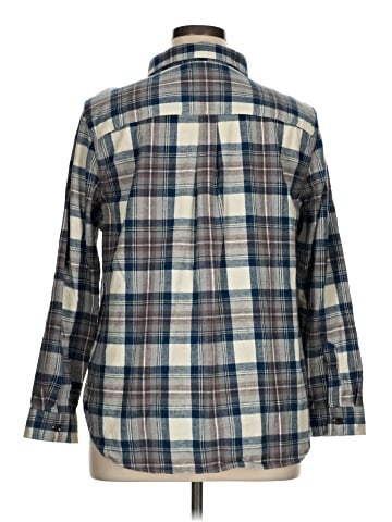 L.L.Bean 3/4 Sleeve Button-Down Shirt (view 2)