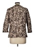Chico's 100% Polyester Animal Print Brown Blazer Size Lg (2) - photo 2