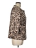 Chico's 100% Polyester Animal Print Brown Blazer Size Lg (2) - photo 4