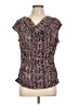 Worthington Tweed Burgundy Sleeveless Blouse Size L - photo 1