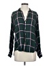 Frank & Eileen 100% Modal Plaid Green Long Sleeve Blouse Size S - photo 1
