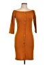 Say What? 100% Polyester Orange Casual Dress Size L - photo 1