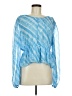 Steve Madden 100% Polyester Blue 3/4 Sleeve Blouse Size M (estimated) - photo 1