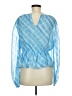 Steve Madden 100% Polyester Blue 3/4 Sleeve Blouse Size M (estimated) - photo 2