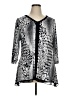 Peter Nygard Silver 3/4 Sleeve Blouse Size 1X - photo 1