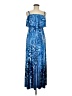 Soma Tie-dye Blue Cocktail Dress Size M - photo 1