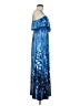 Soma Tie-dye Blue Cocktail Dress Size M - photo 4