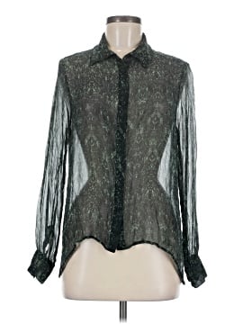 Haute Hippie Long Sleeve Silk Top (view 1)