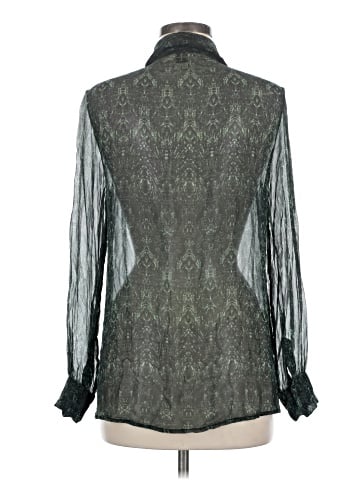 Haute Hippie Long Sleeve Silk Top (view 2)