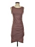 Leith Solid Brown Casual Dress Size S - photo 1