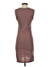 Leith Solid Brown Casual Dress Size S - photo 2